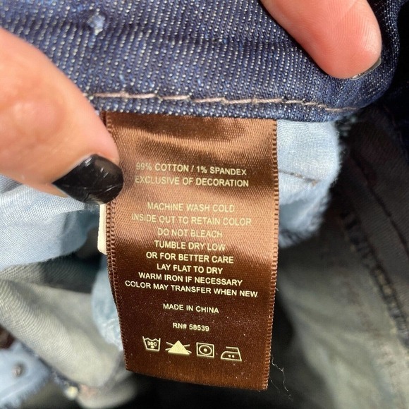 Kut from the Kloth KC564MA1N Crop Capri Embroidered Flap Pocket Jeans Size 4 - Picture 8 of 11